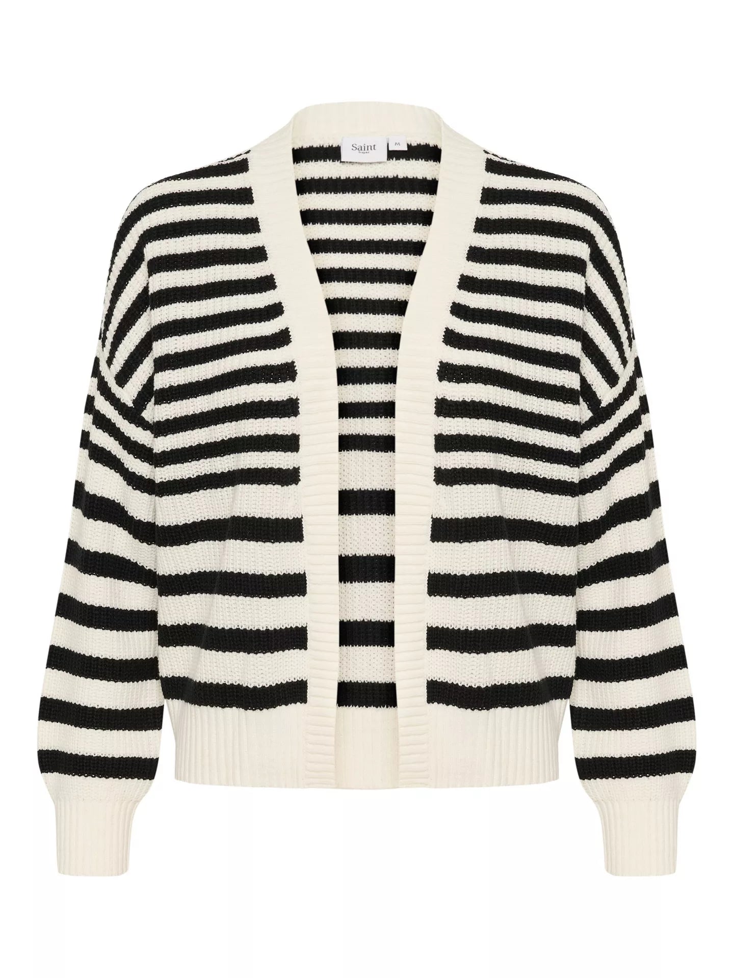 Saint Tropez Ibenmei Stripe Open Neck Cardigan