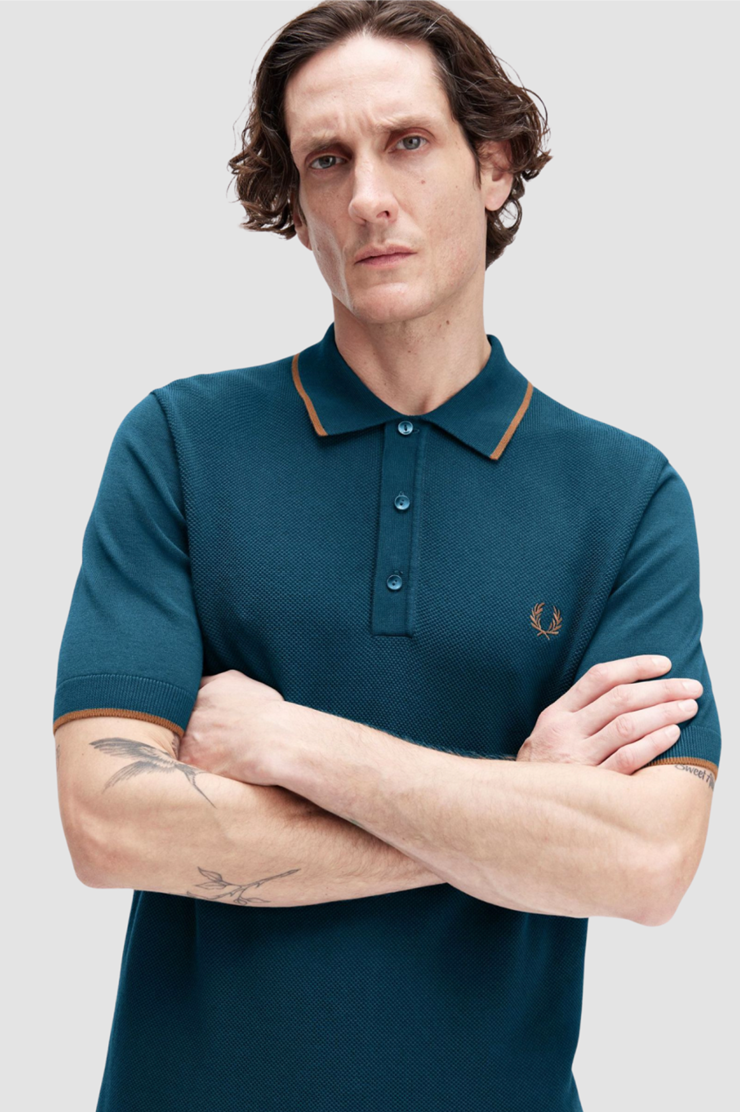 Fred Perry Pique Stitch Knitted Shirt