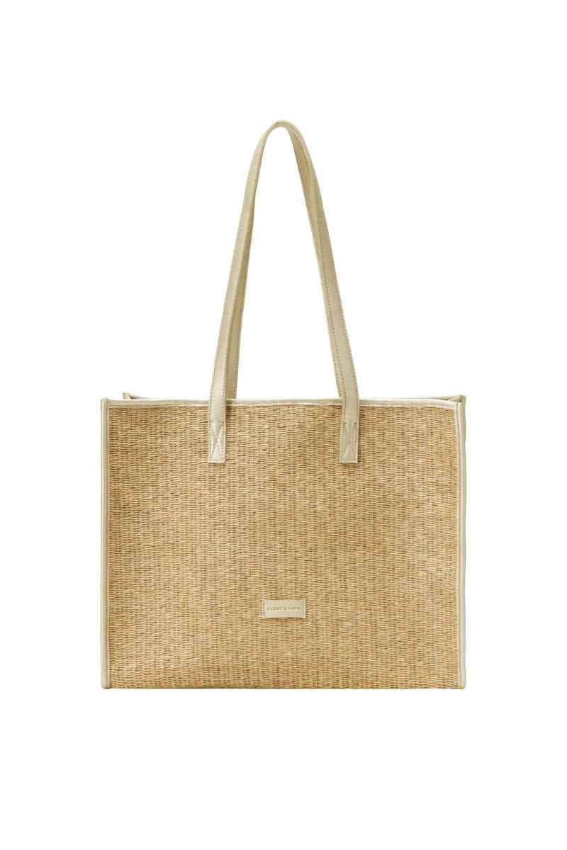 Every Other Straw Box Tote Bag