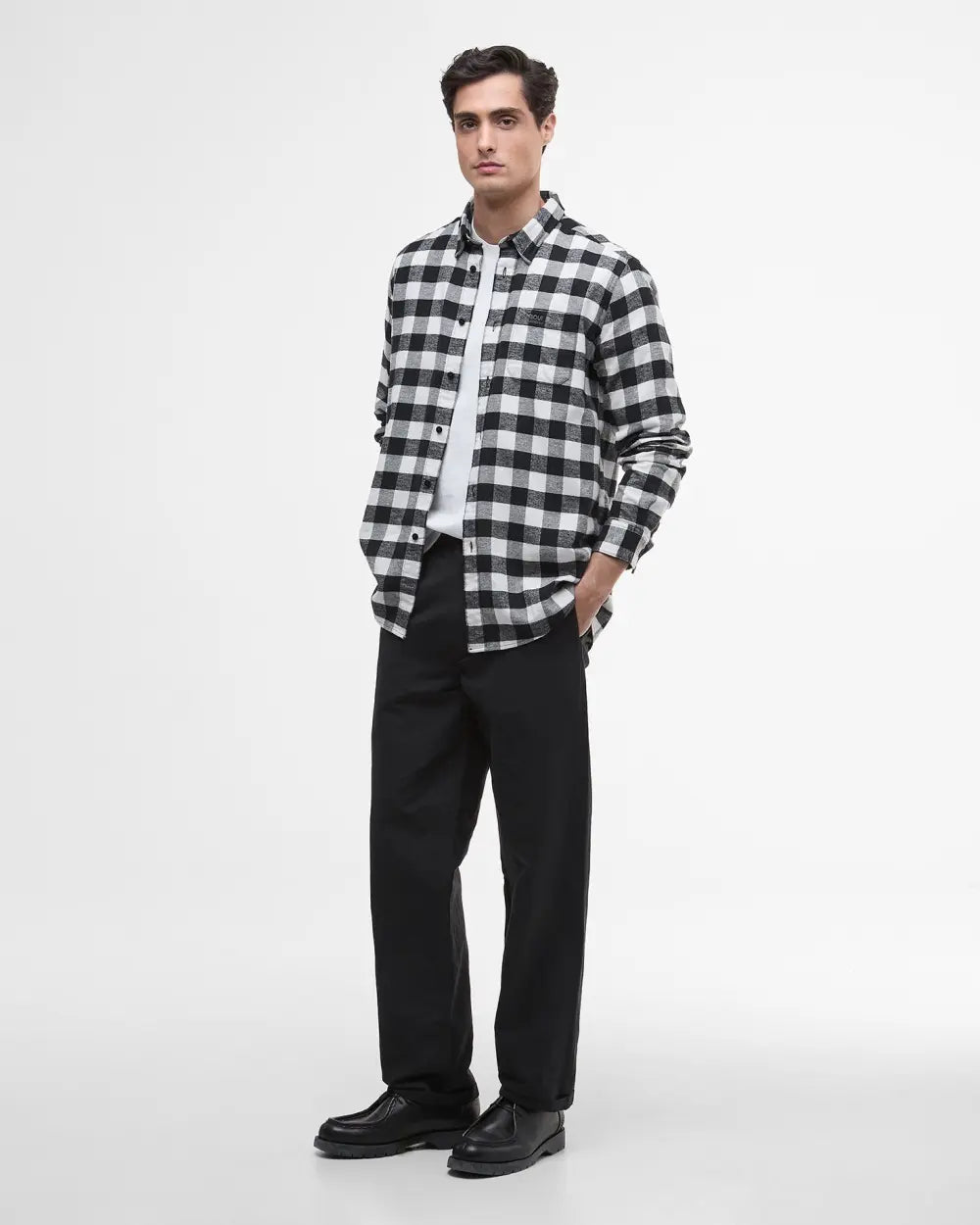 Barbour International Blackstreak Gingham Long-Sleeved Shirt