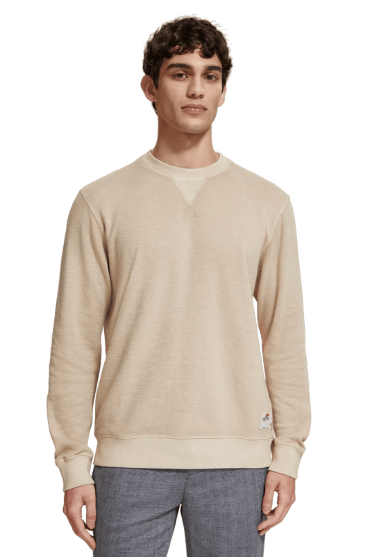 Scotch & Soda Garment-dyed crewneck sweatshirt