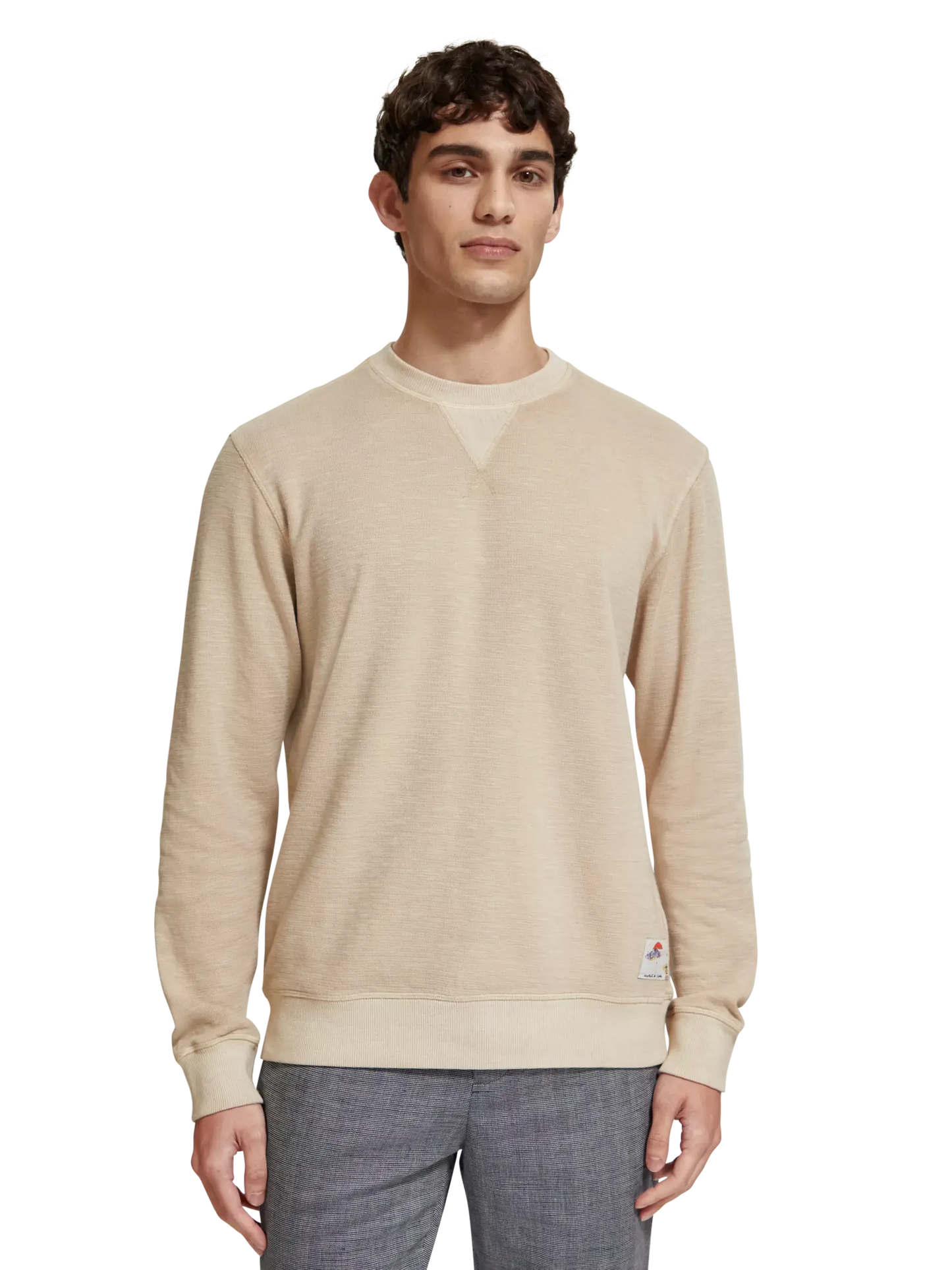 Scotch & Soda Garment-dyed crewneck sweatshirt