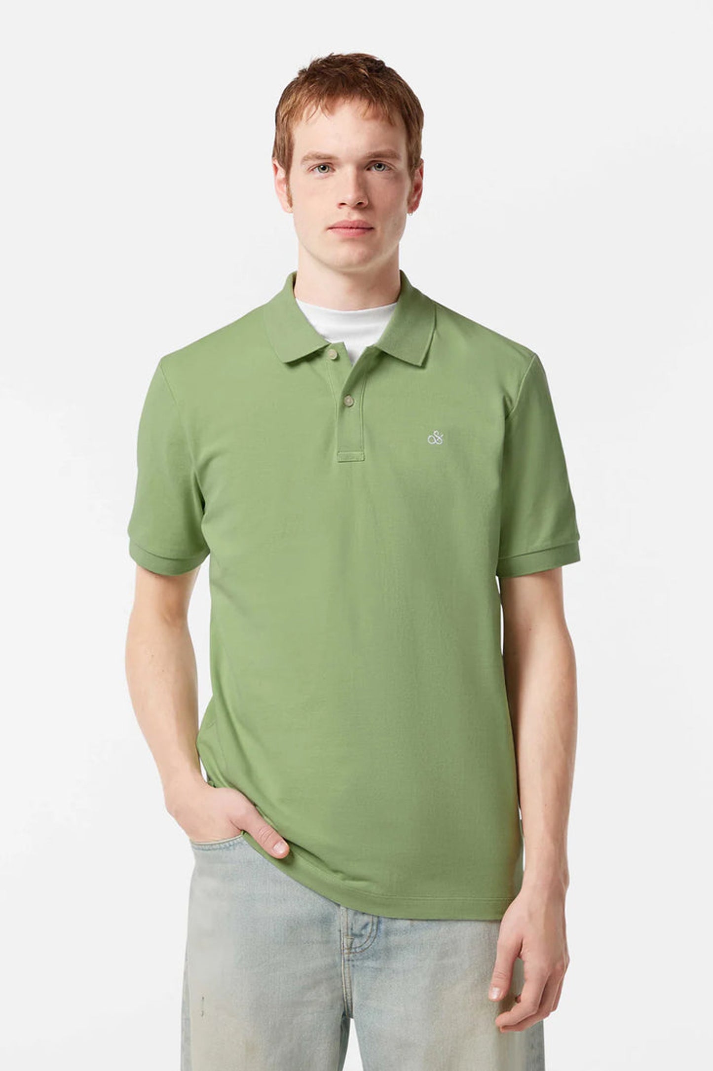Scotch and Soda Cotton Pique Regular Fit Polo