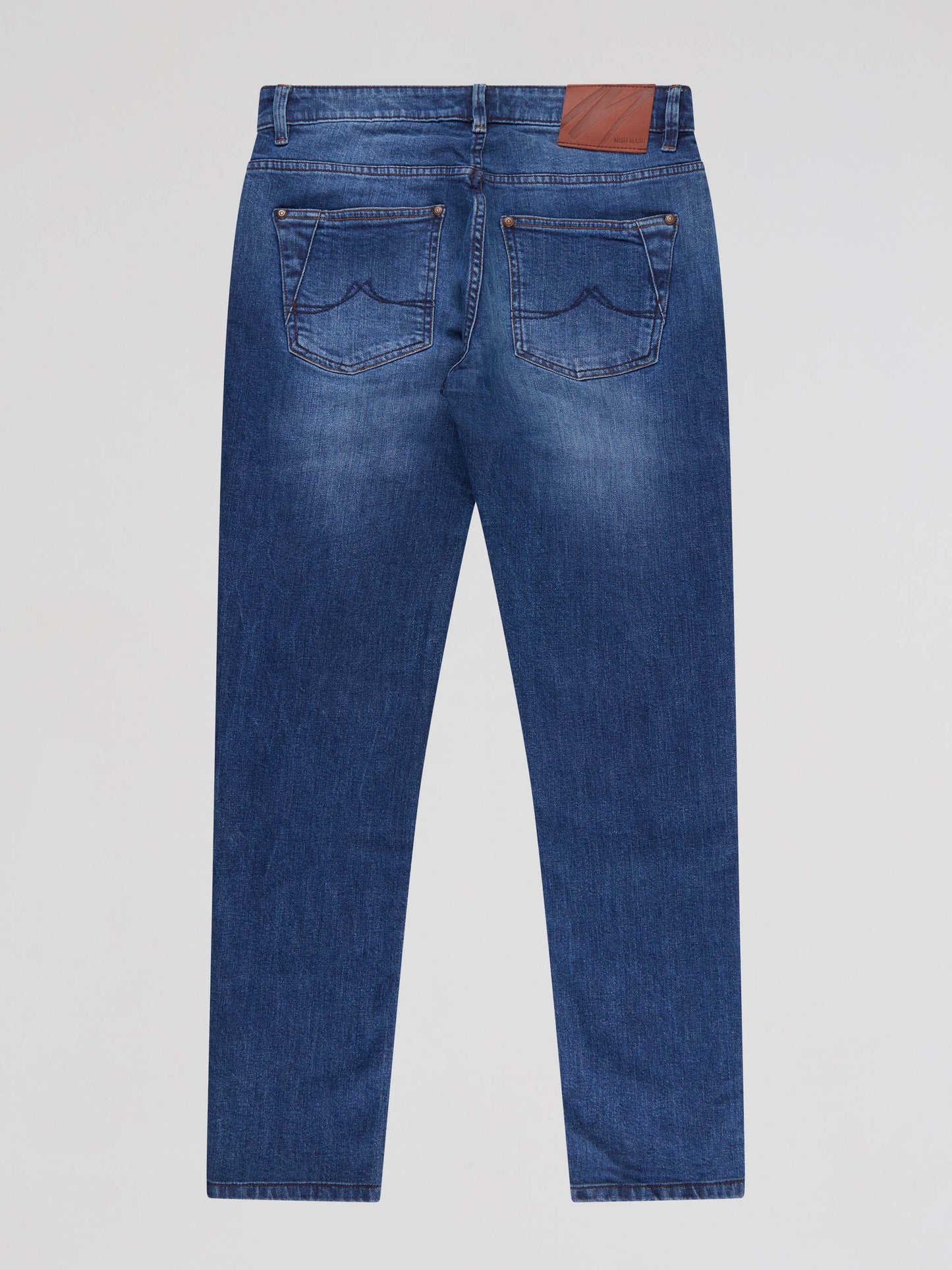 Mish Mash Tapered Fit Mid Stretch Lanzo Mid Denim Jeans