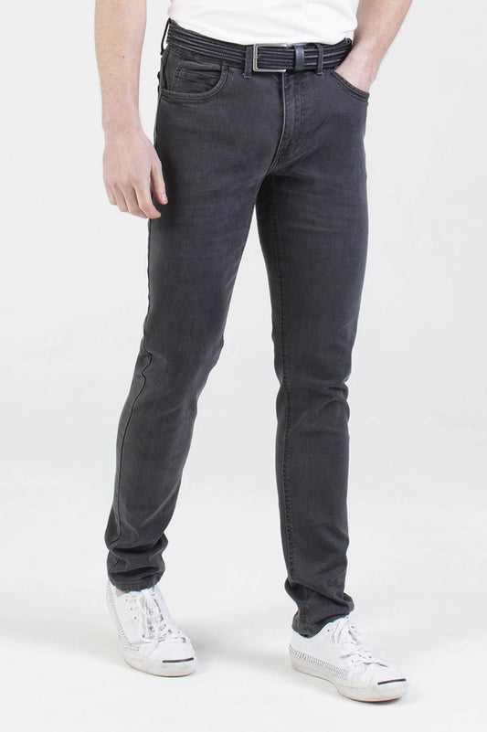 Mish Mash Slim Fit Mid Stretch Brushed Denim Hawker Grey Jeans