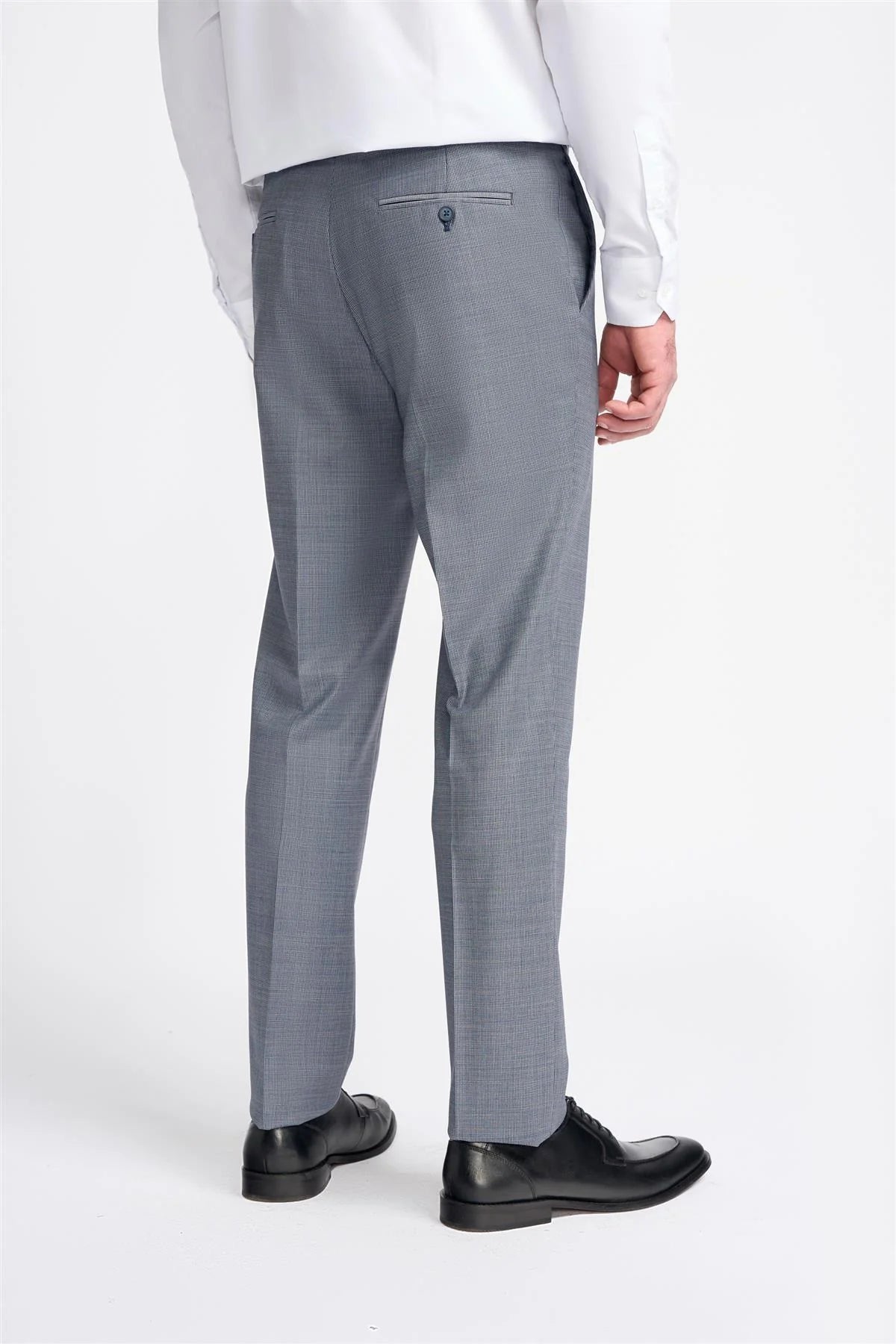 Cavani Bond Wool Rich Puppy Tooth Trouser