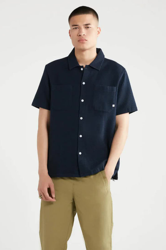 Farah Astro Short Sleeve Shirt / True Navy