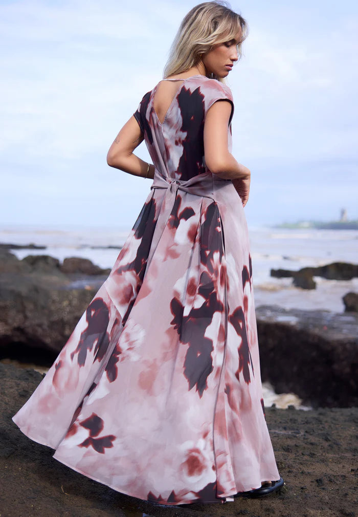 Religion Lilian Maxi Dress Blur Ashes