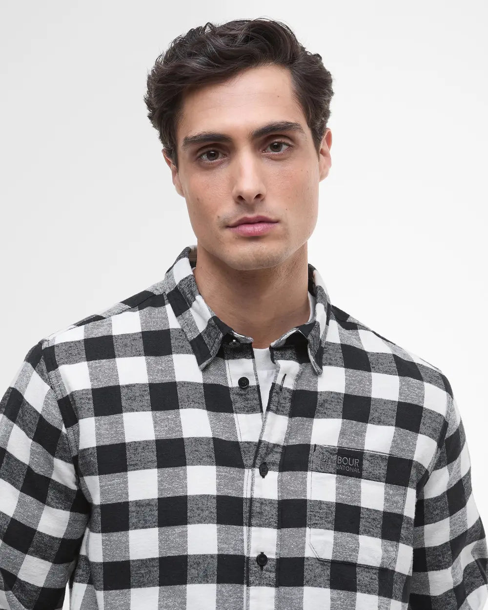Barbour International Blackstreak Gingham Long-Sleeved Shirt