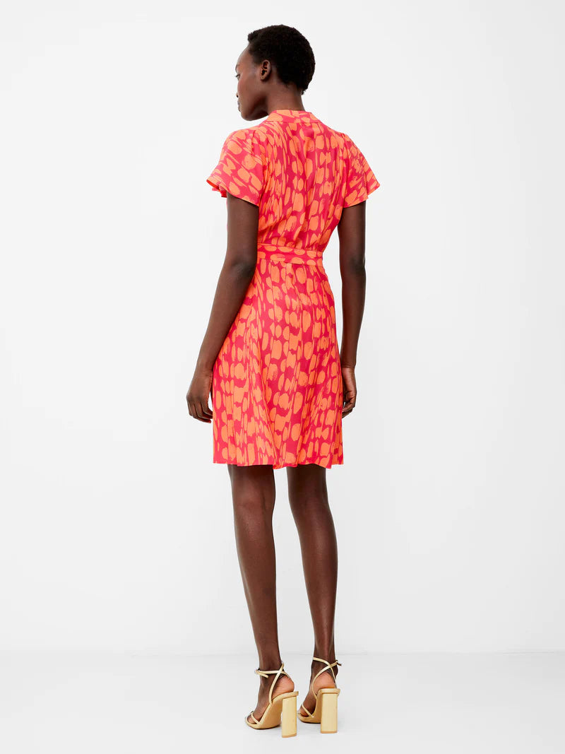 French Connection Islanna Crepe Short Sleeve Dress