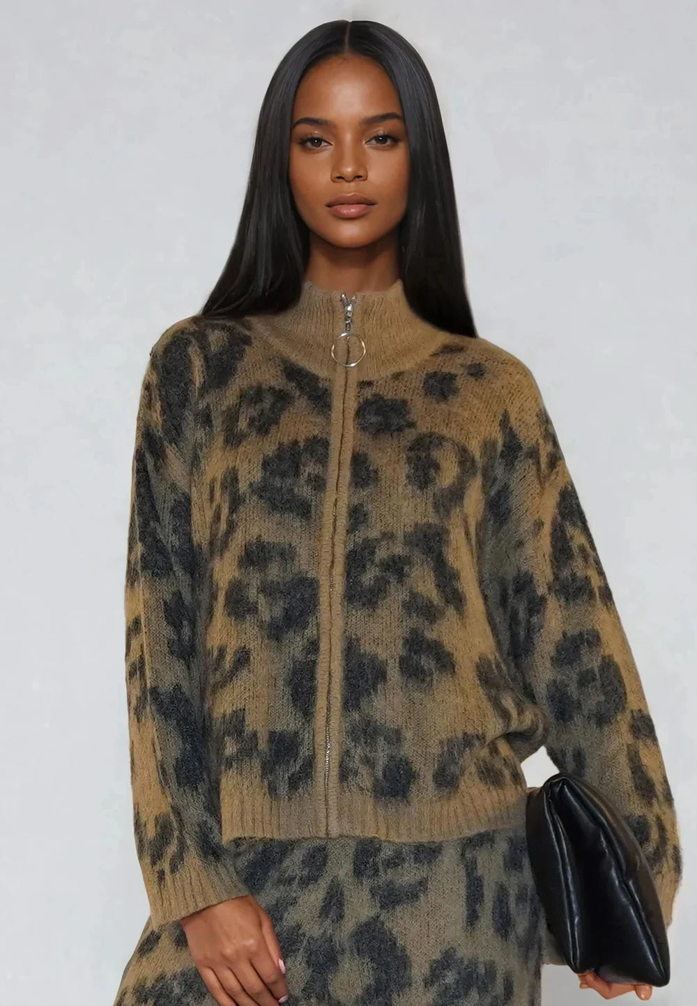 Religion Maximum Cardigan Camel & Black