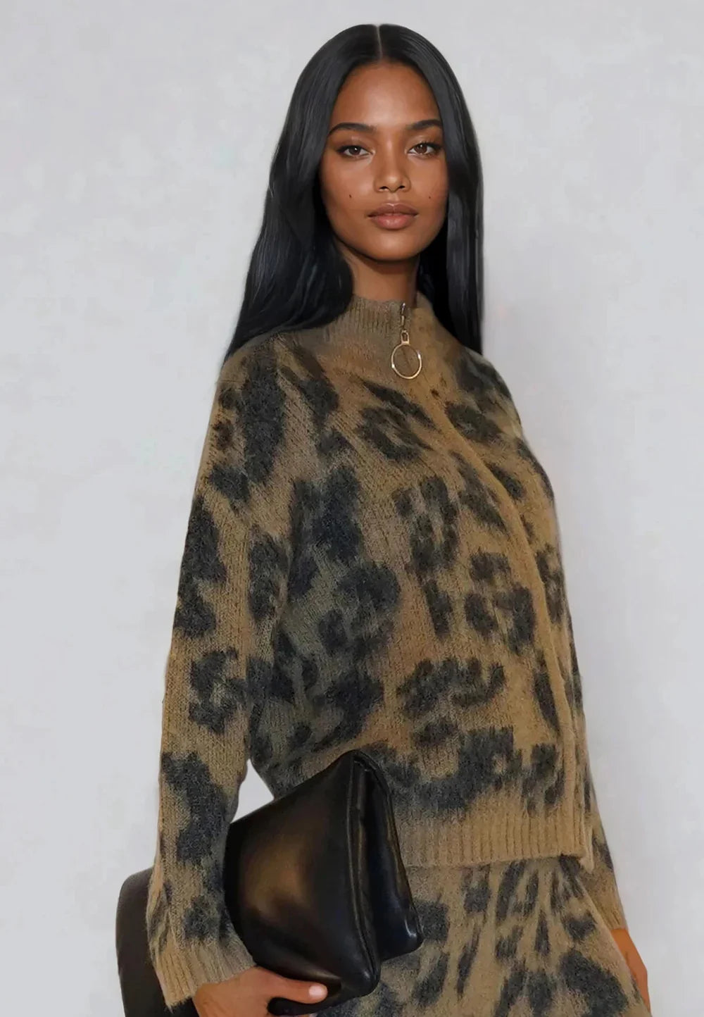 Religion Maximum Cardigan Camel & Black