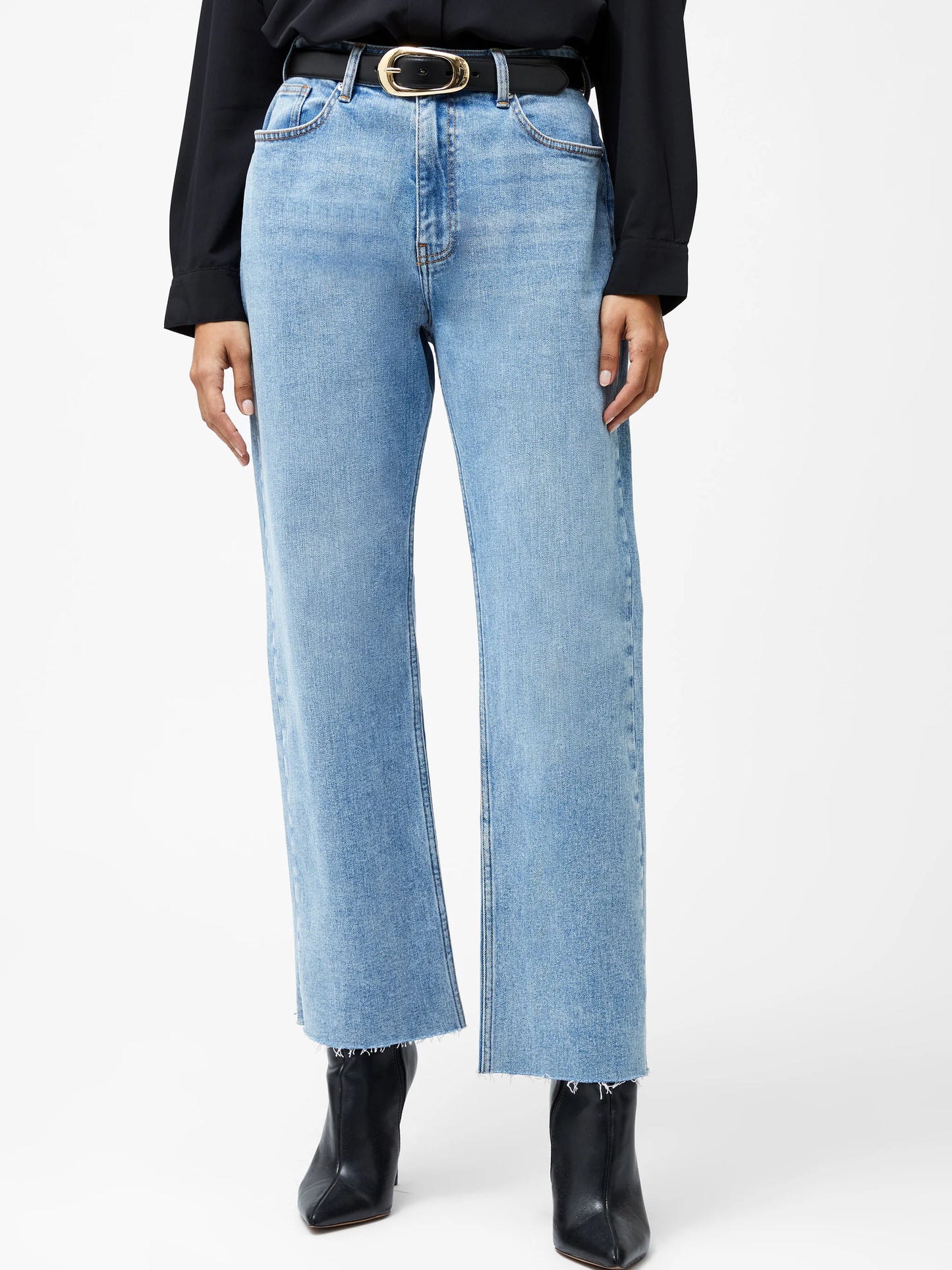 French Connection Elliot Denim Straight Leg Cropped Jeans 27 Inch