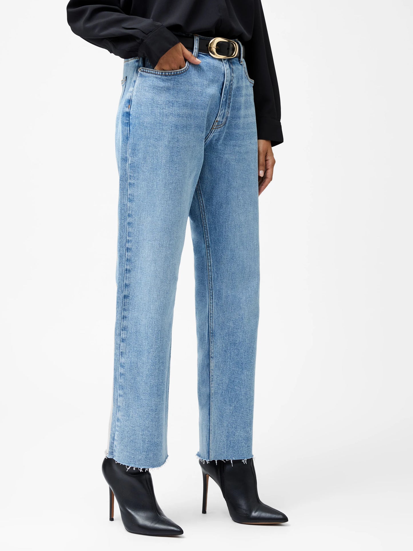 French Connection Elliot Denim Straight Leg Cropped Jeans 27 Inch