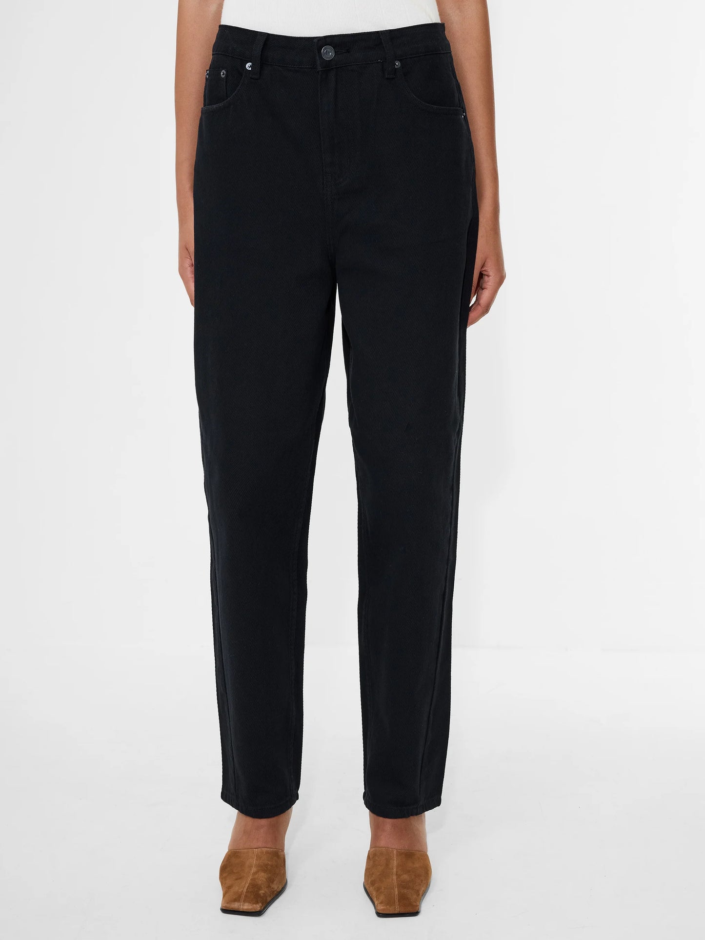 French Connection Loren Twill Denim Barrel Leg Jeans