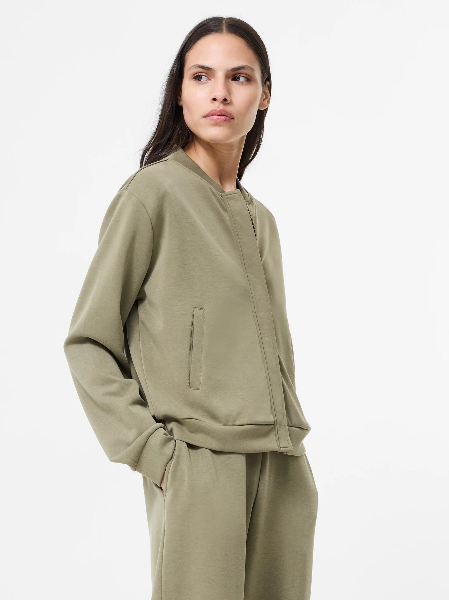 French Connection Wren Zip Through Bomber Jacket