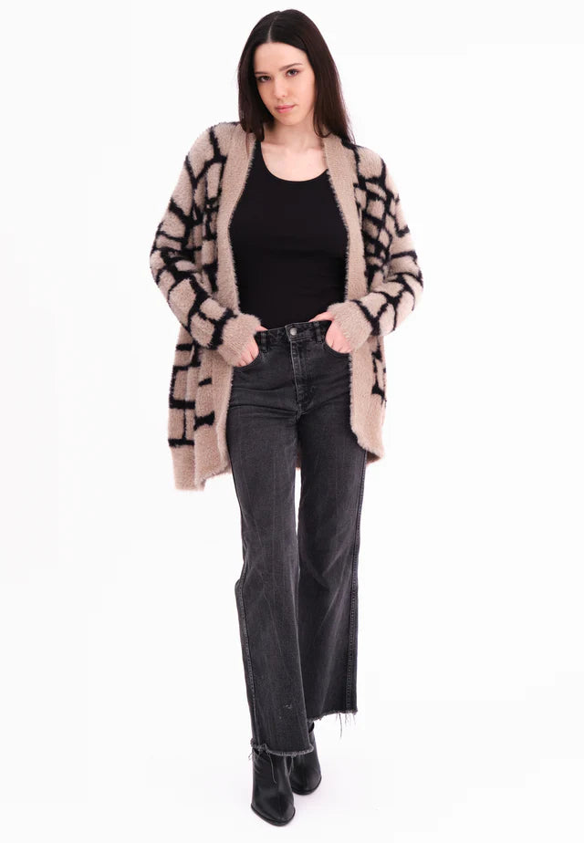 Religion Iris Cardigan Stone And Black