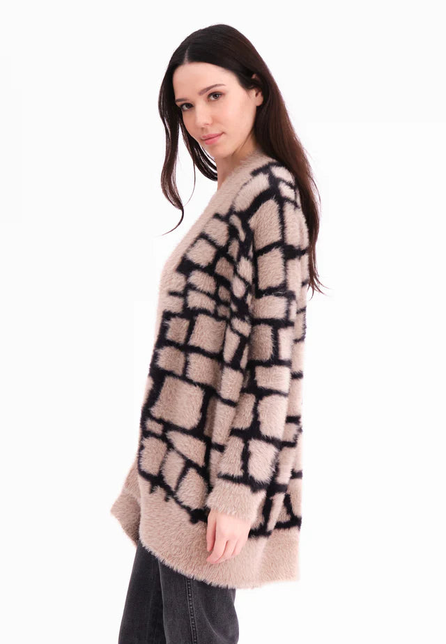 Religion Iris Cardigan Stone And Black