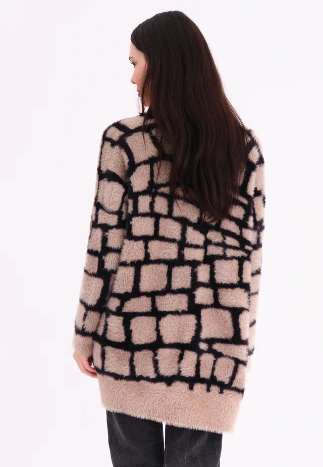 Religion Iris Cardigan Stone And Black