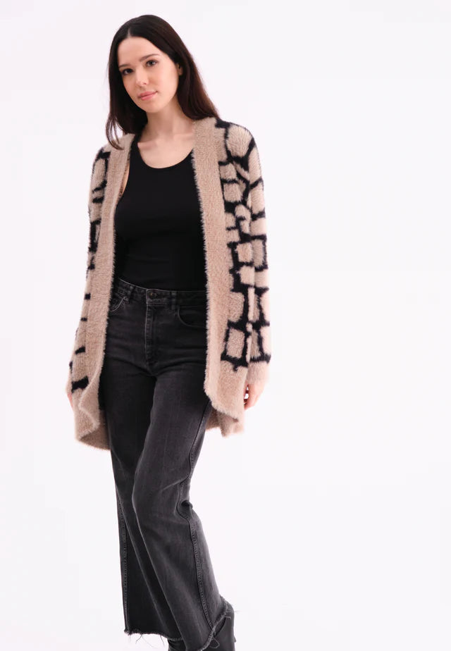 Religion Iris Cardigan Stone And Black