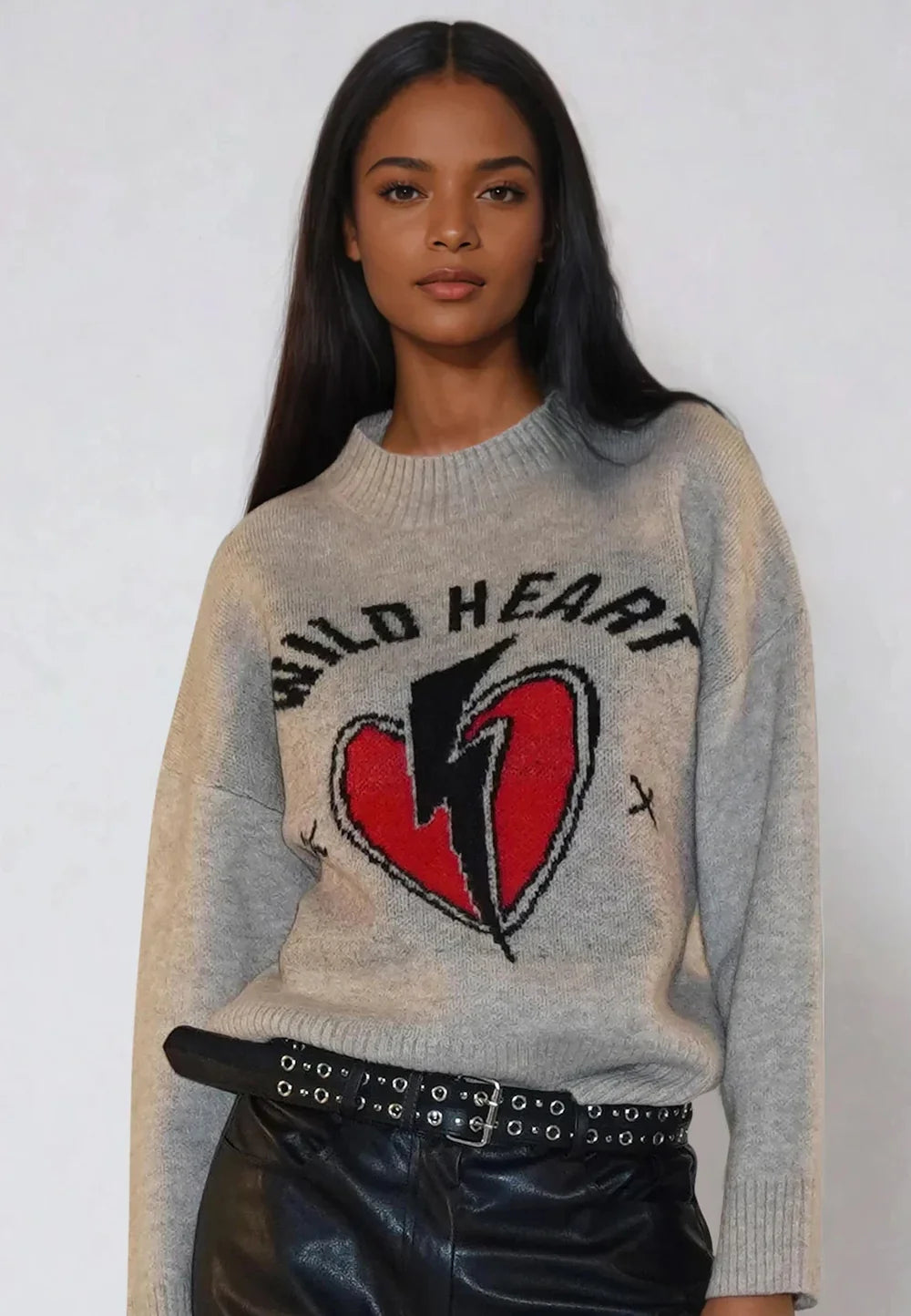 Religion Wild Heart Jumper Beige
