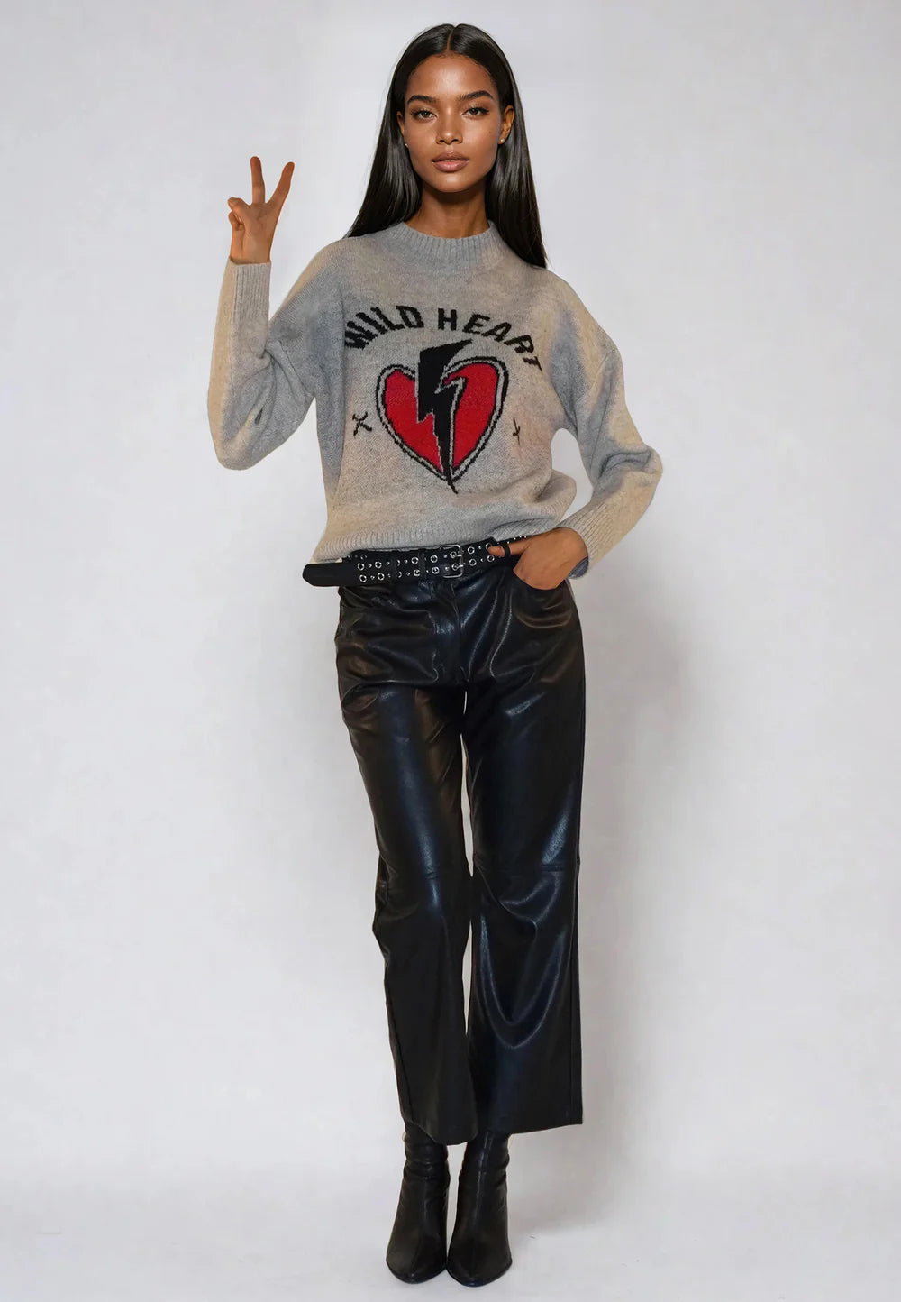 Religion Wild Heart Jumper Beige