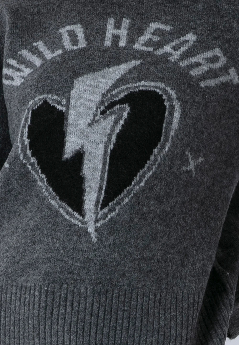 Religion Wild Heart Jumper Charcoal