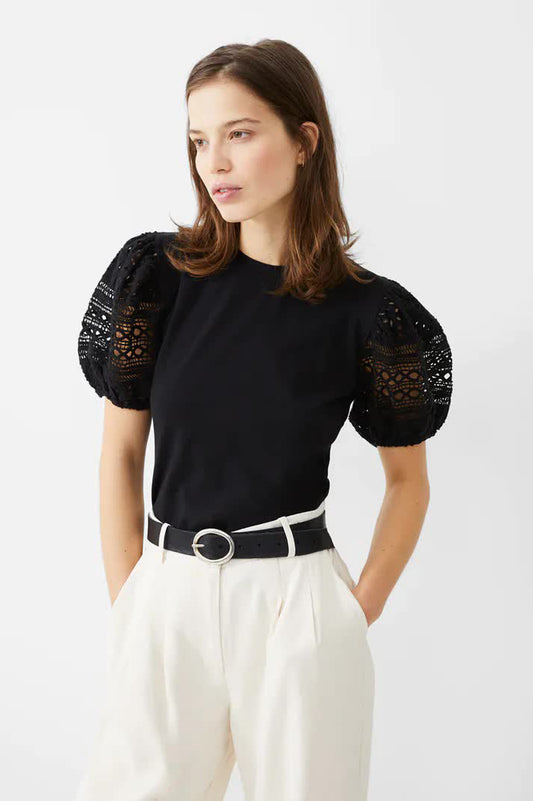 French Connection Rosana Agnes Broderie T-Shirt