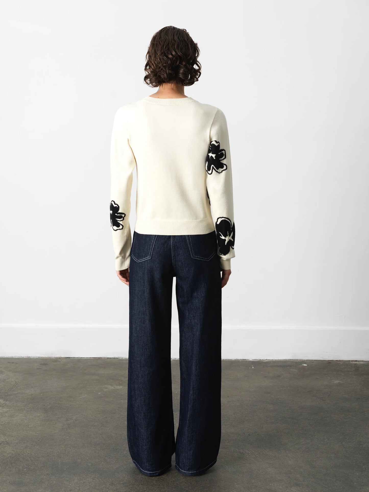 French Connection Paislee Floral Jacquard Jumper