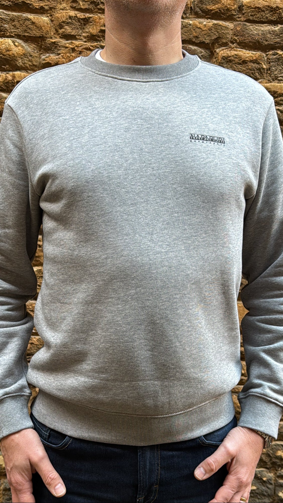 Napapijri B-Guide Crew Sweat Medium Grey Melange