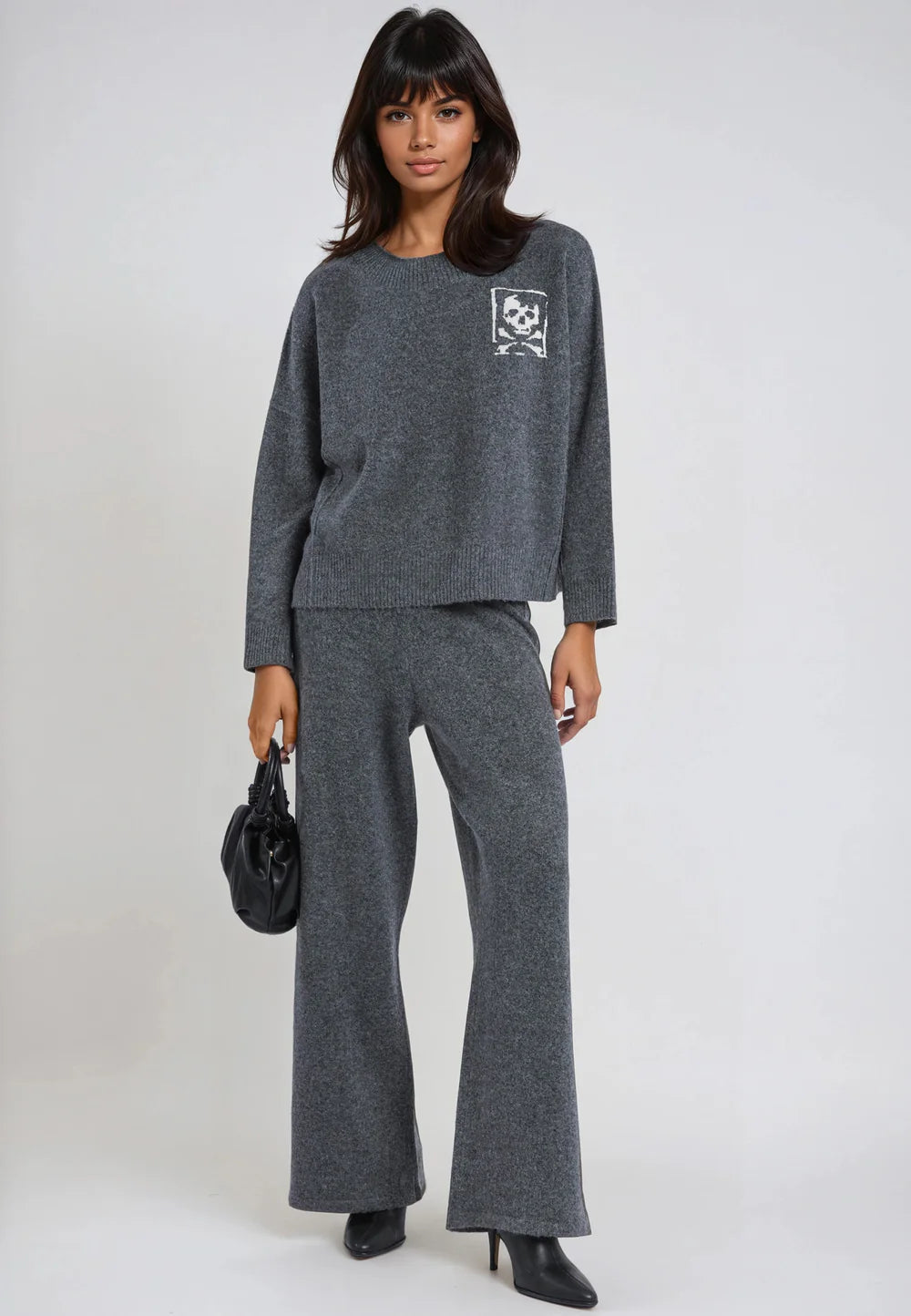 Religion Lucious Knitted Pant Charcoal