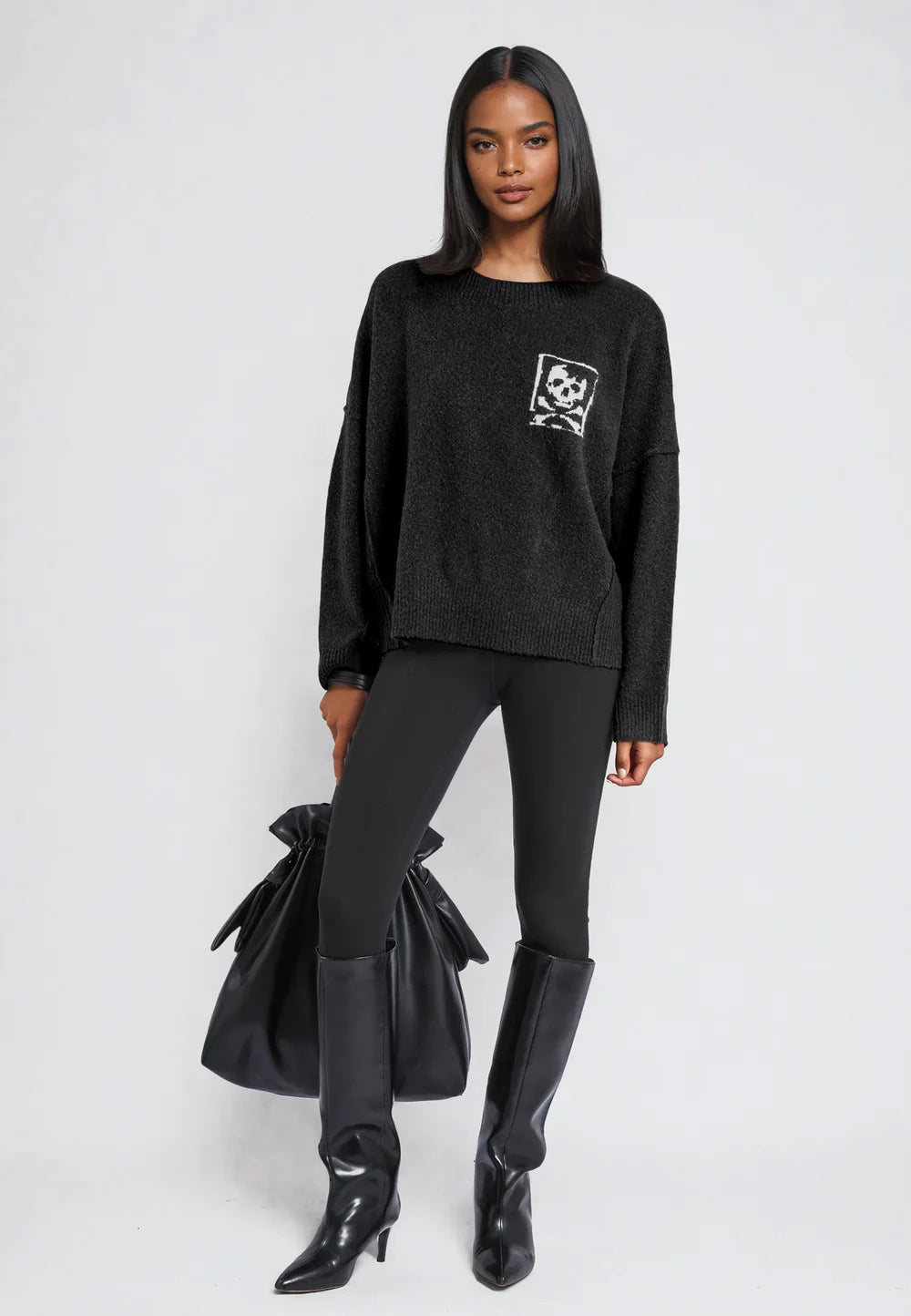 Religion Lucious Knitted Jumper Black