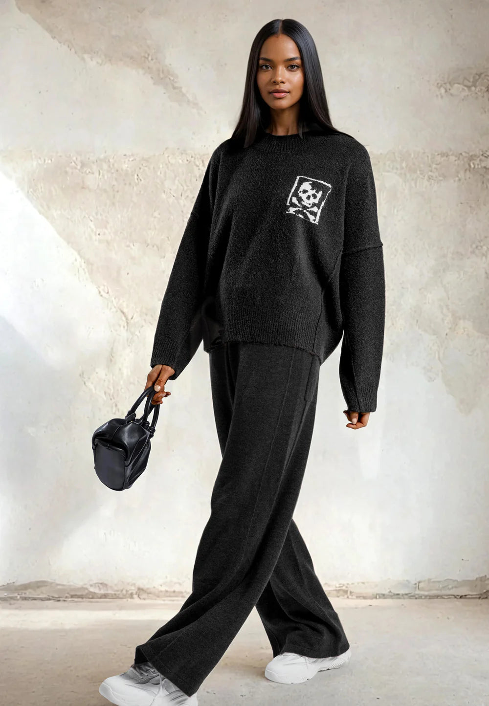 Religion Lucious Knitted Jumper Black