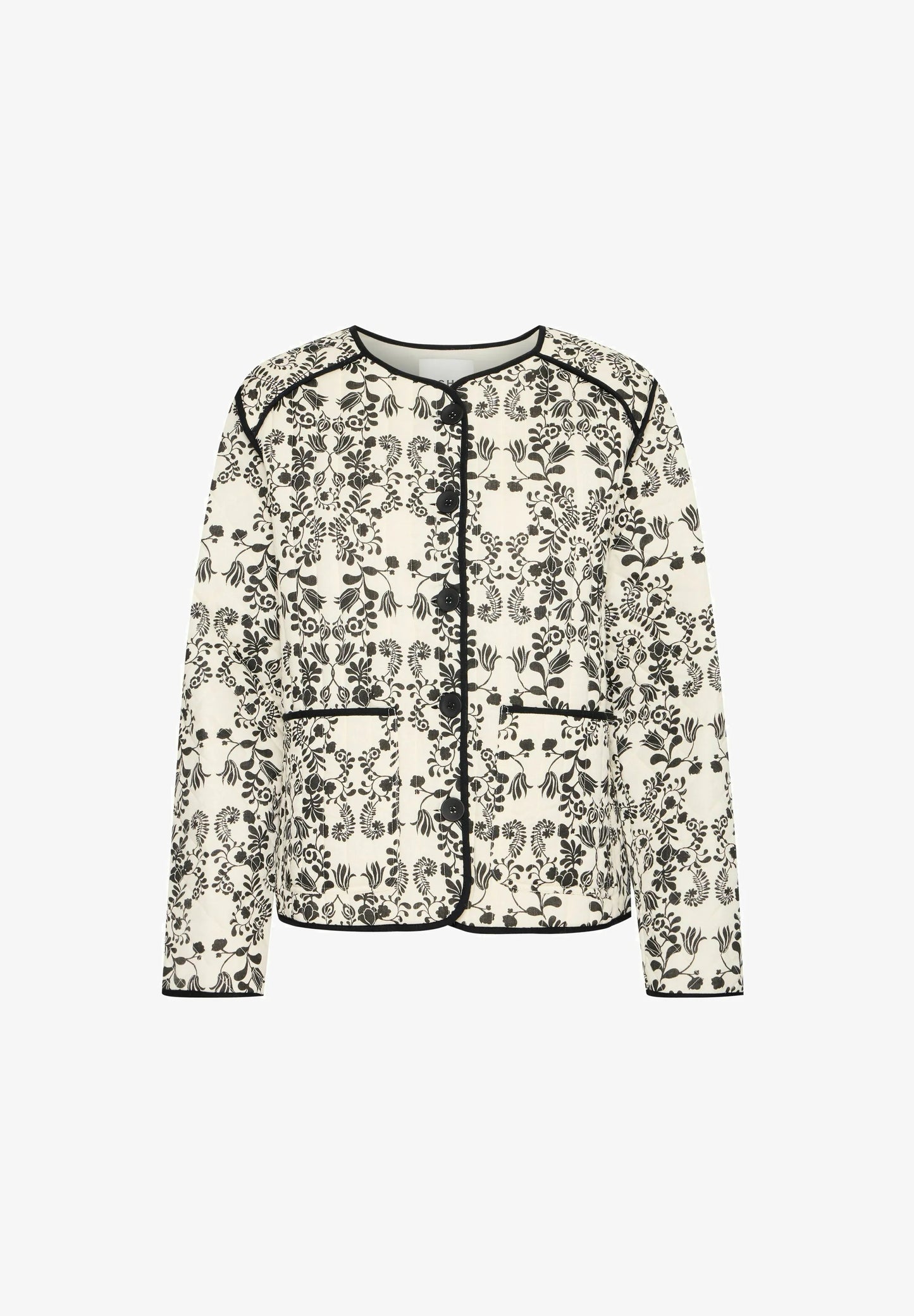 Ichi Ihgizaro - Jacket - Almond Milk Flower Aop