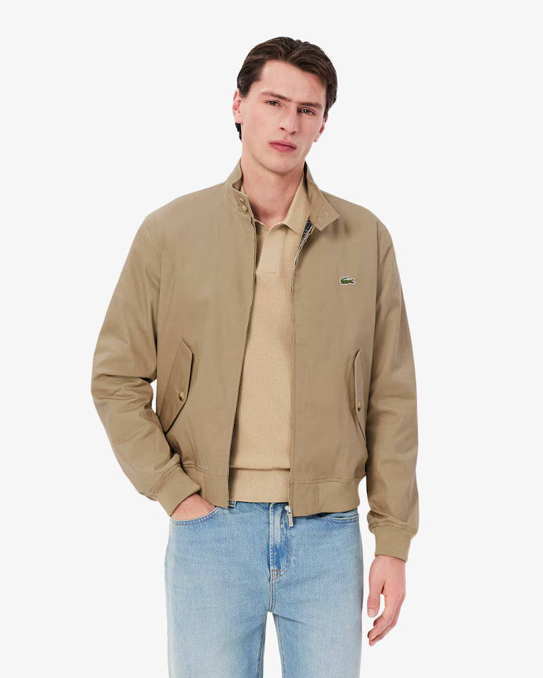 Lacoste Water-Repellent Twill Harrington Jacket