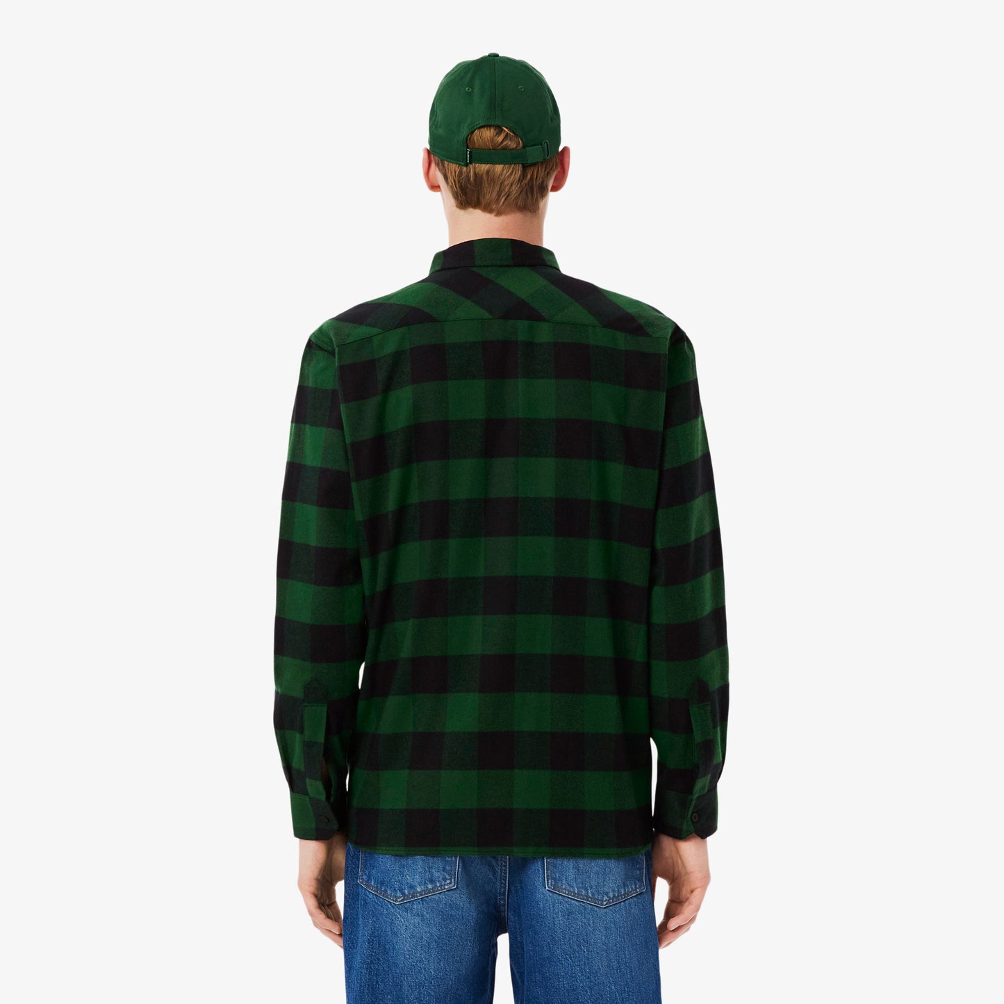 Lacoste Oversized Cotton Plaid Overshirt