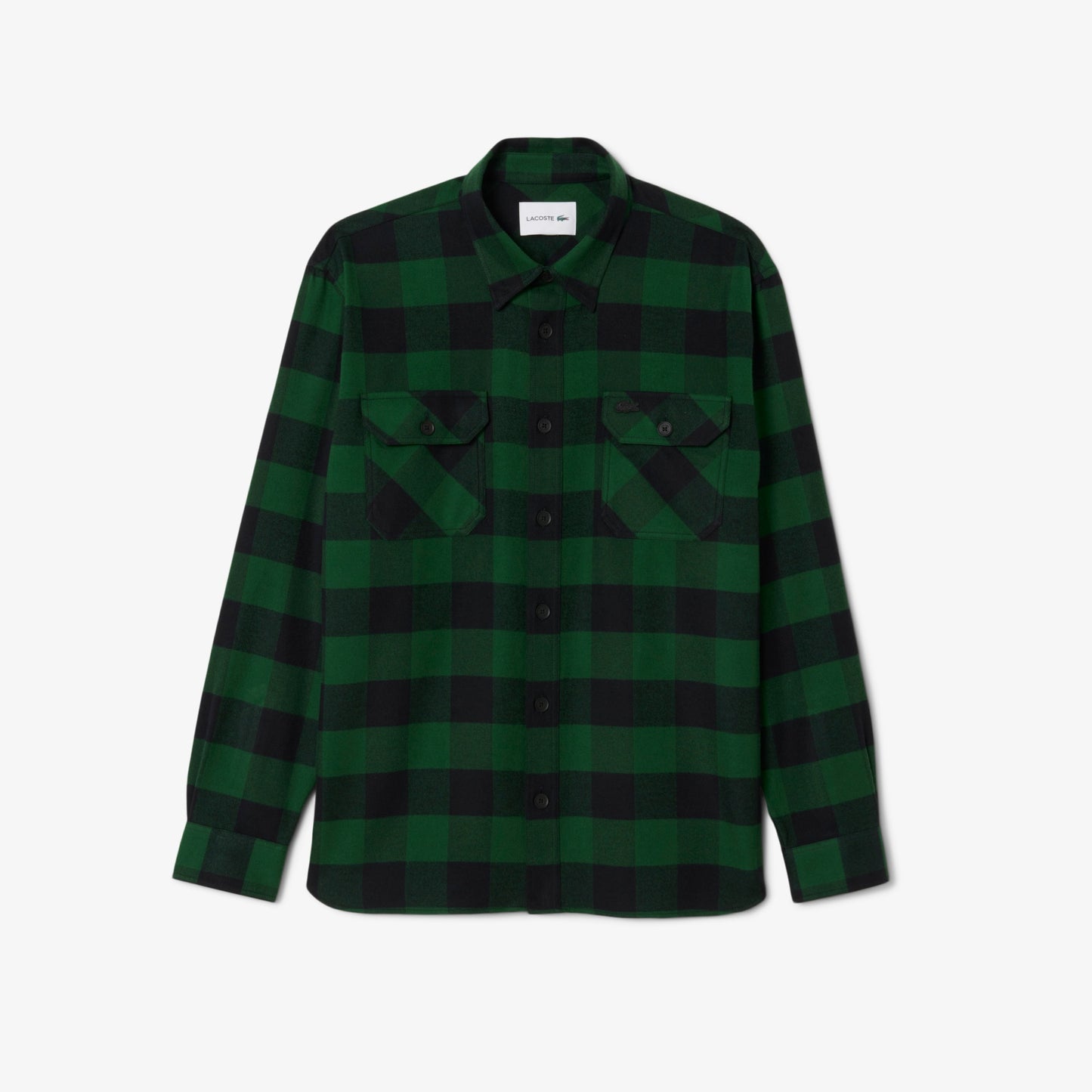 Lacoste Oversized Cotton Plaid Overshirt