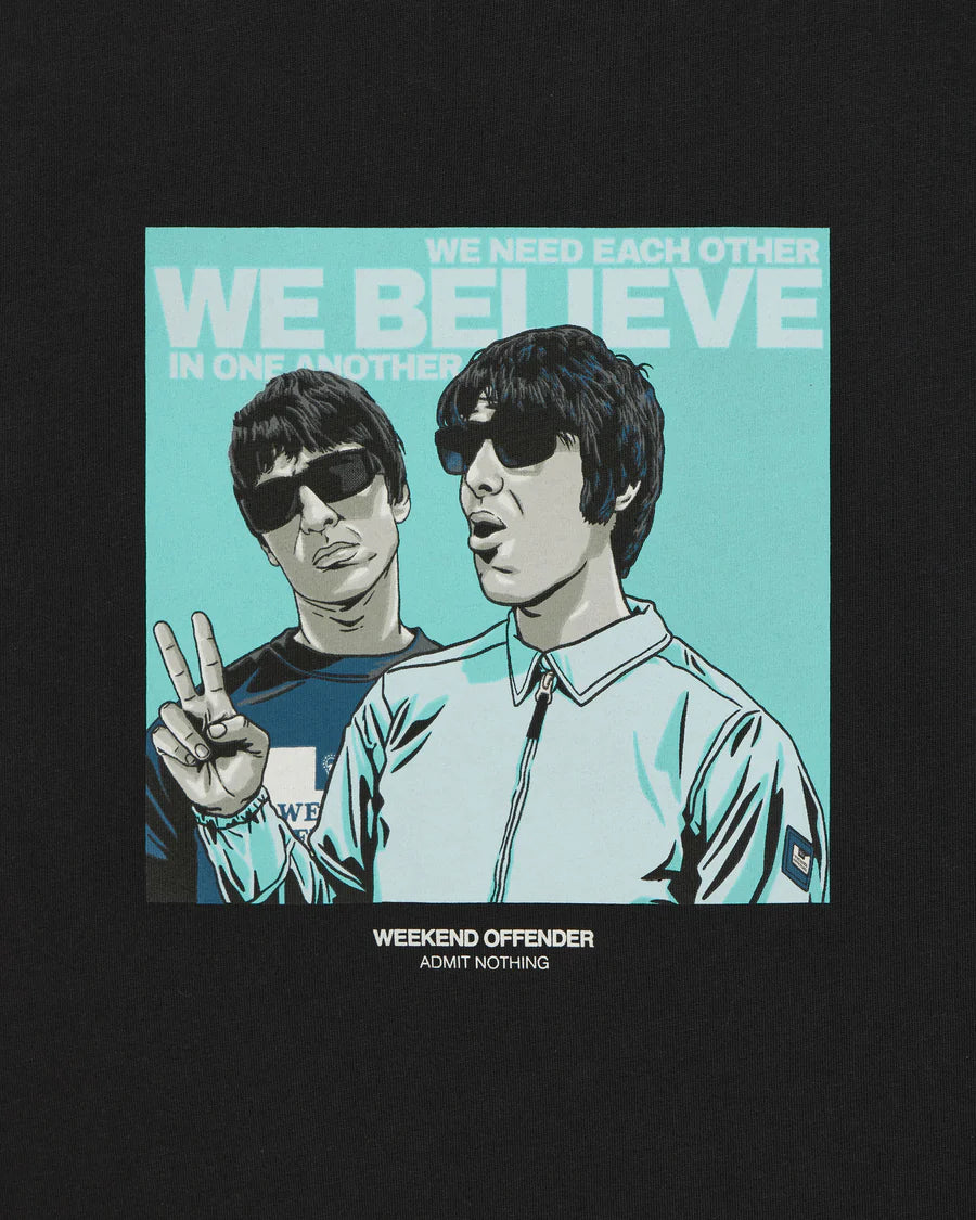 Weekend Offender Believe Graphic T-Shirt Black