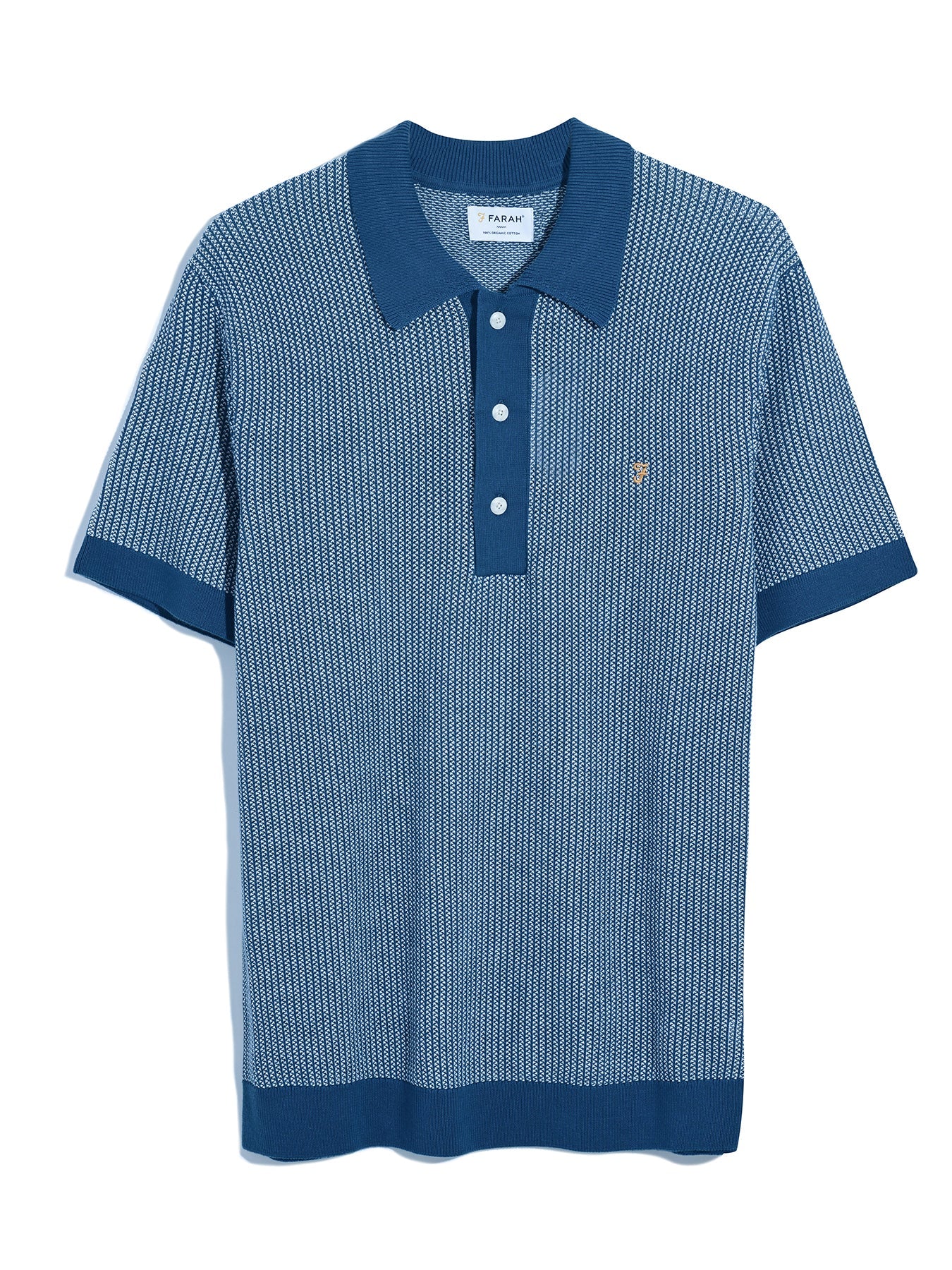 Farah Sandford Knitted Polo Shirt