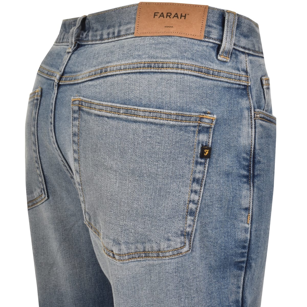 Farah Norwood Regular Fit Mid Wash Jeans Blue