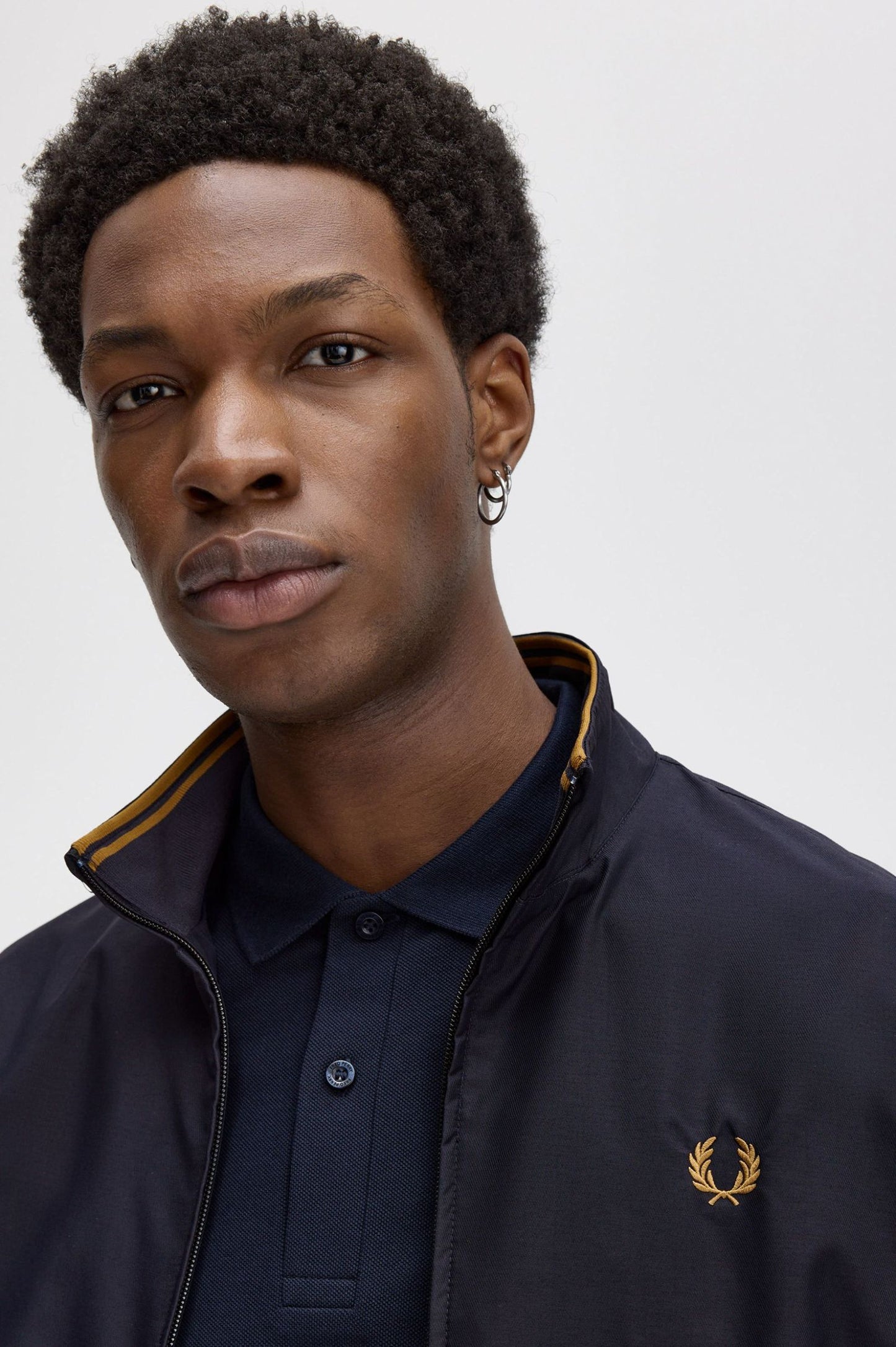 Fred Perry Brentham Jacket Navy