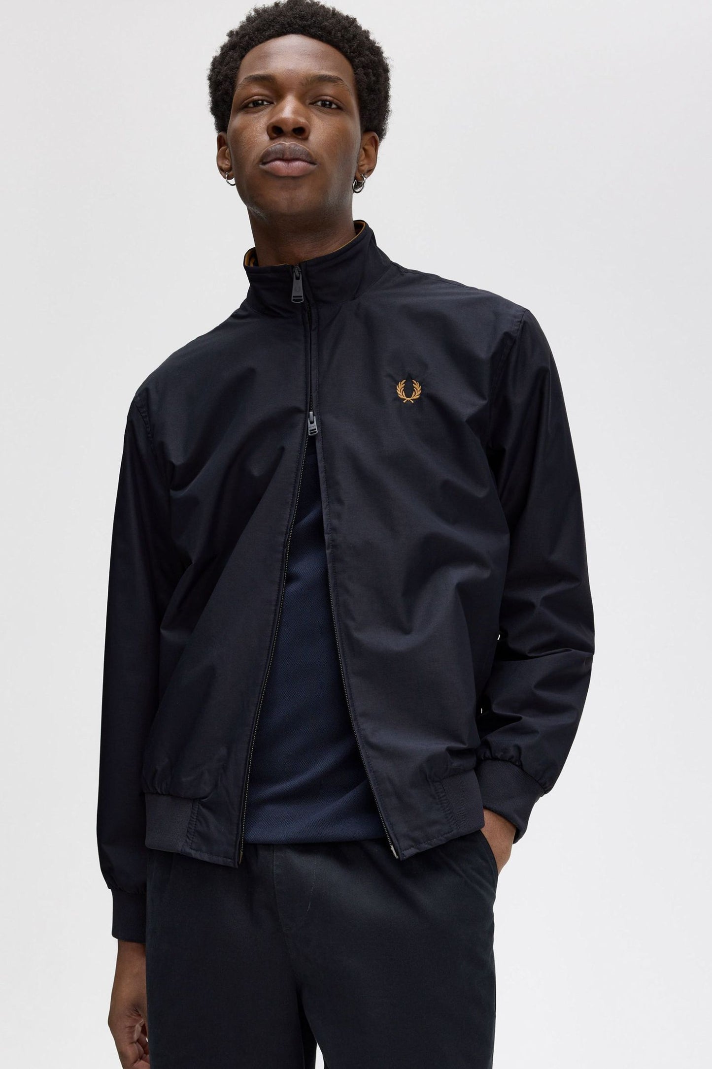 Fred Perry Brentham Jacket Navy