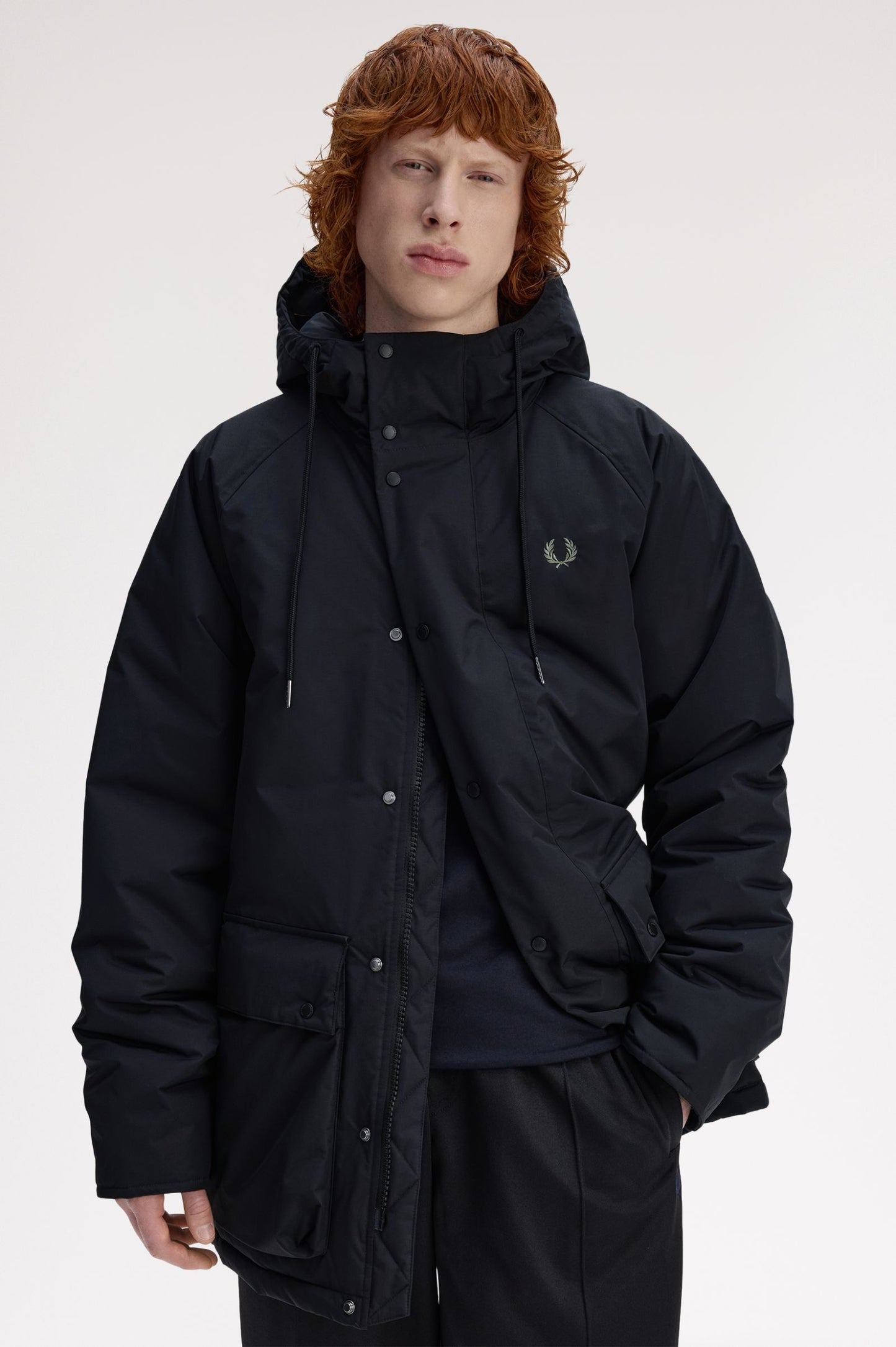 Fred Perry Padded Zip Through Jacket