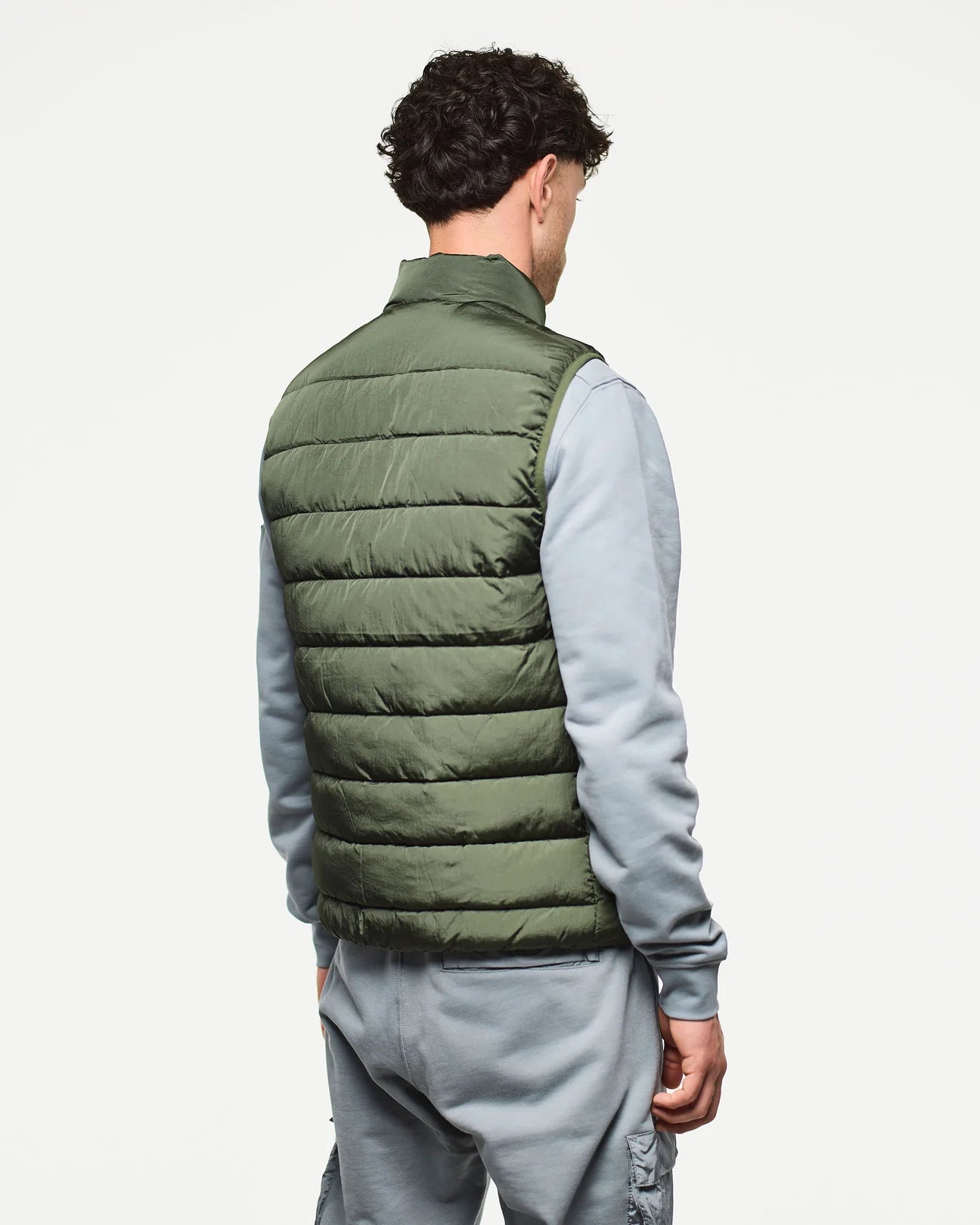 Weekend Offender Gacha Padded Gilet Black Forest Green