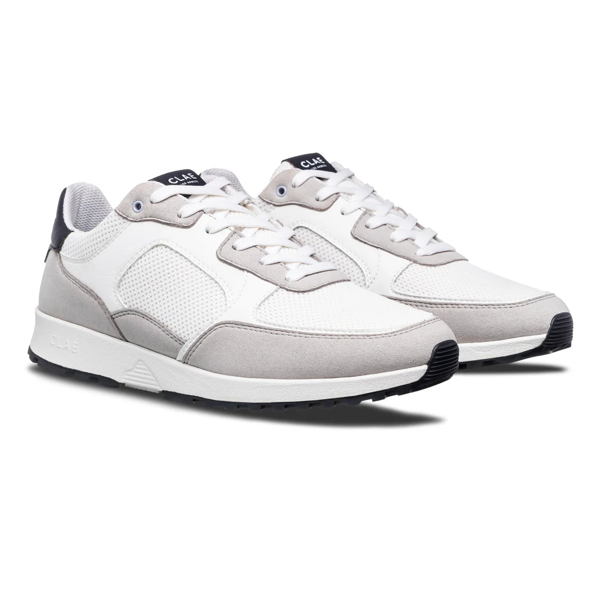 Clae Joshua Microchip White Navy