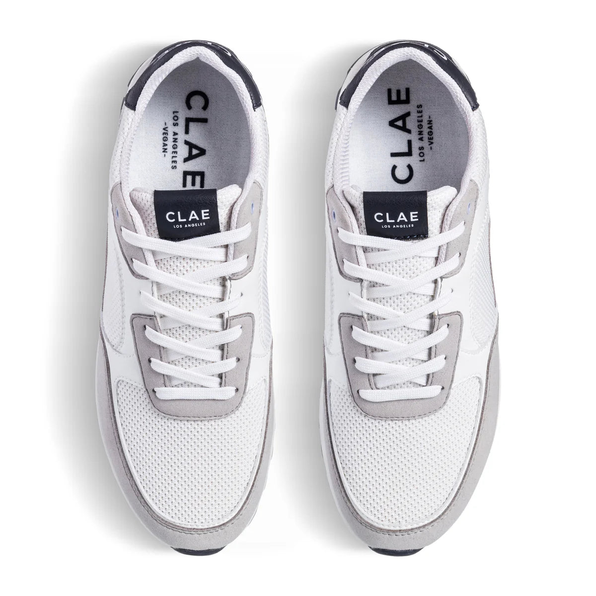 Clae Joshua Microchip White Navy