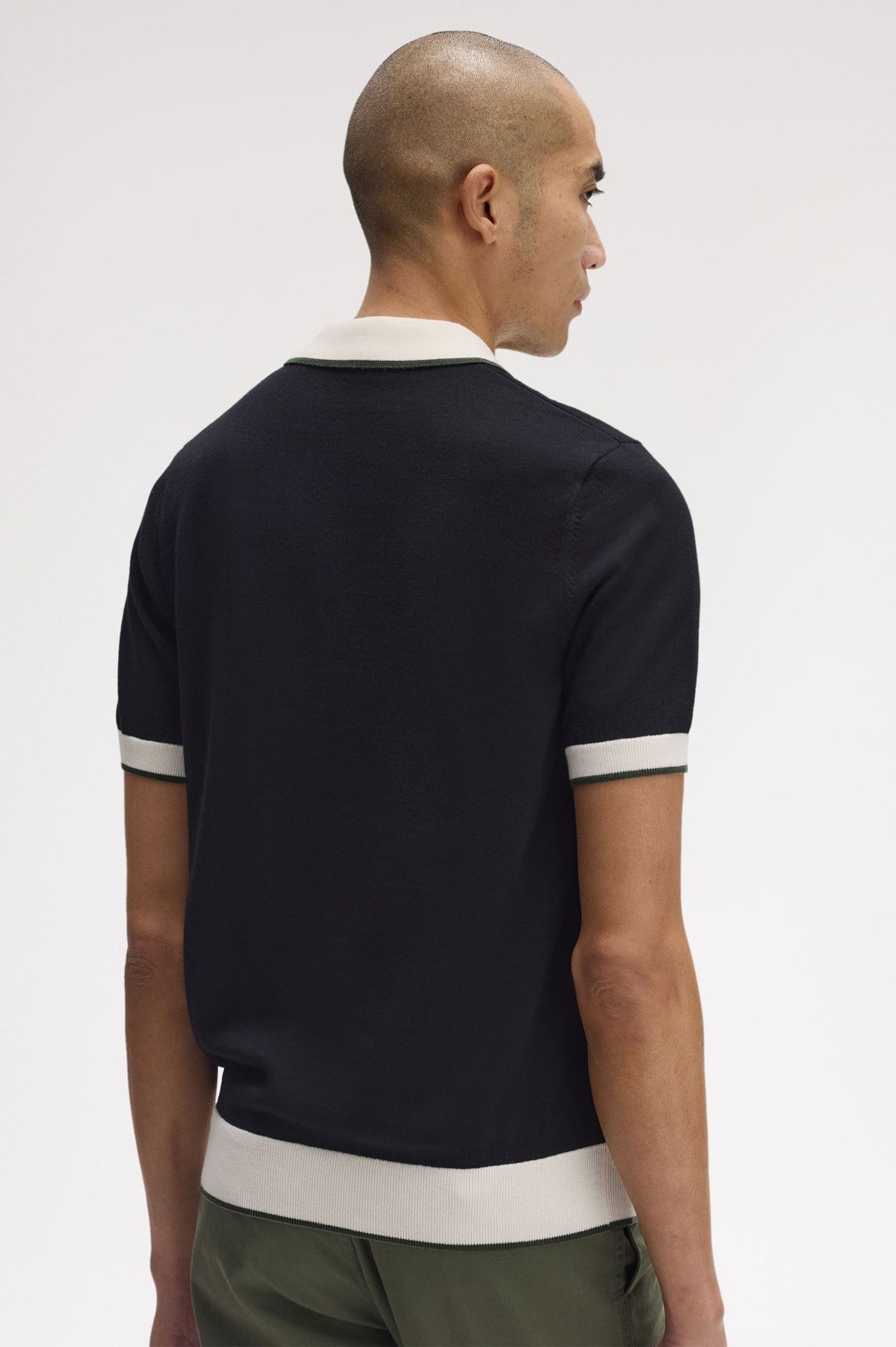 Fred Perry Contrast Tipped Knitted Shirt