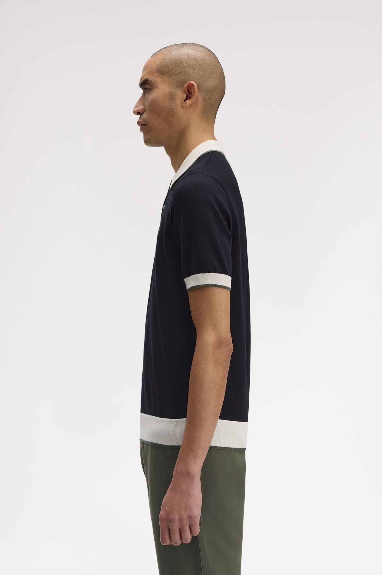 Fred Perry Contrast Tipped Knitted Shirt