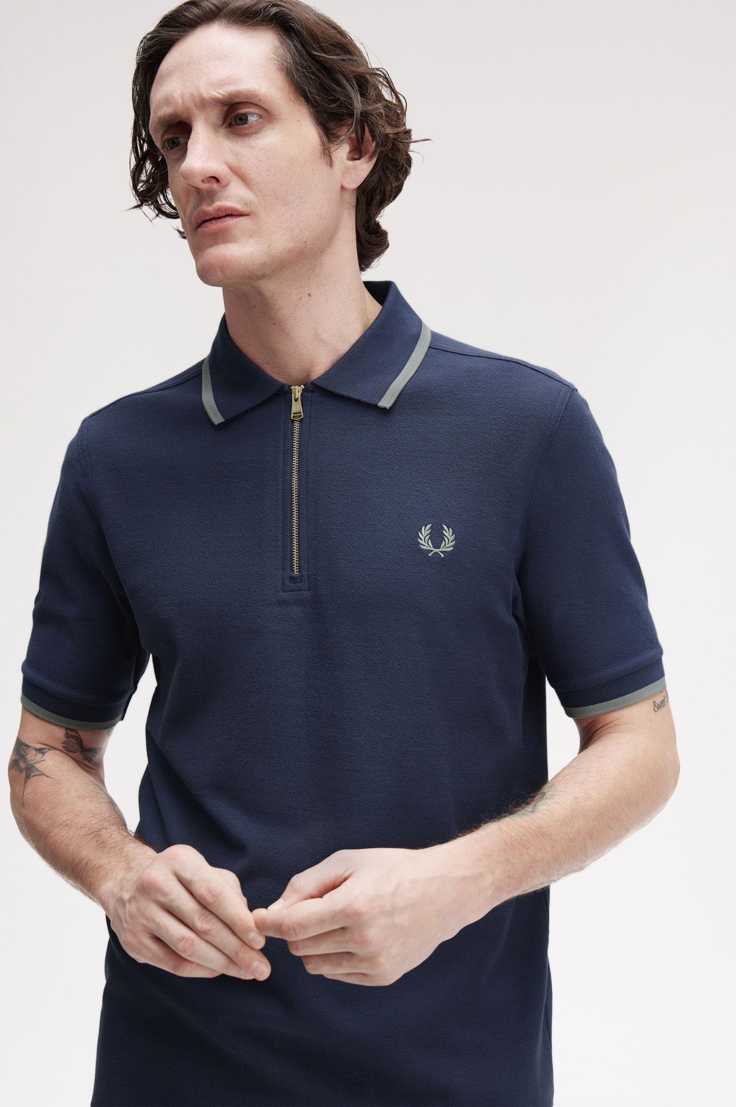 Crepe Pique Polo Shirt M1672 (Dark Airforce)