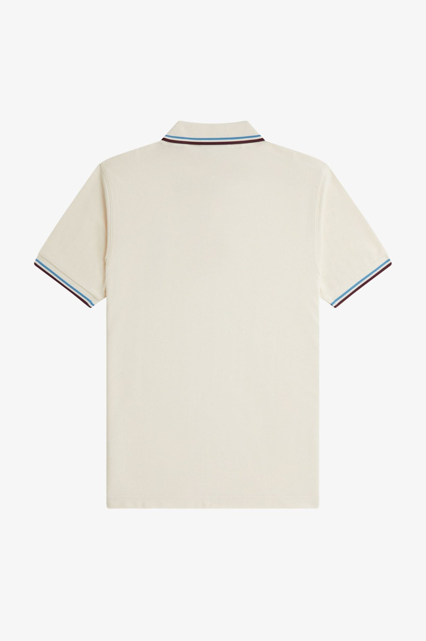 The Fred Perry Shirt M3600 Laurel Wreath Ecru / Court Blue / Oxblood